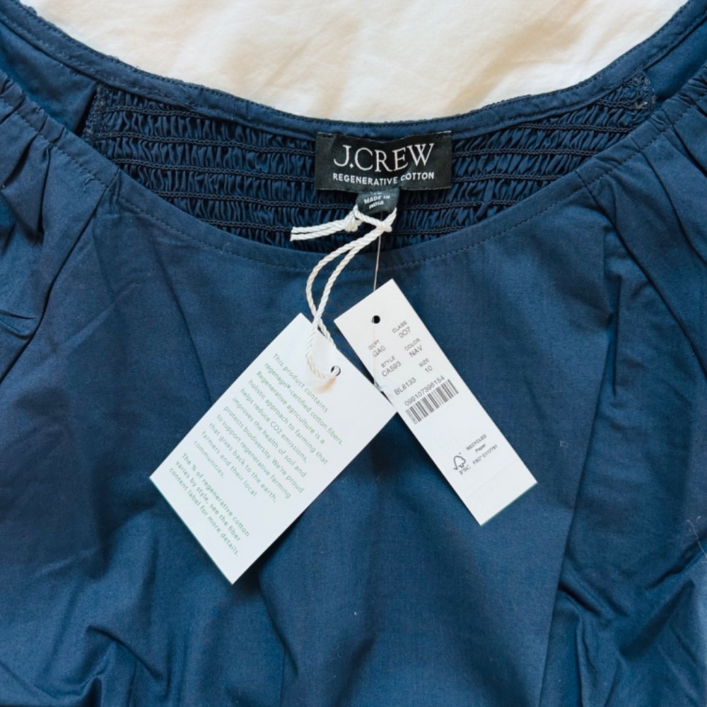 J.Crew Fitted Puff-sleeve Top - Picture 4 of 6